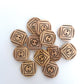Wooden Buttons - Pack of 6 - WB096