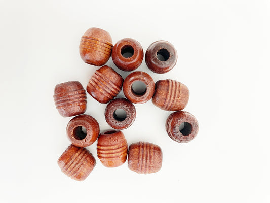 Wooden Beads  - pack of 6 - B008